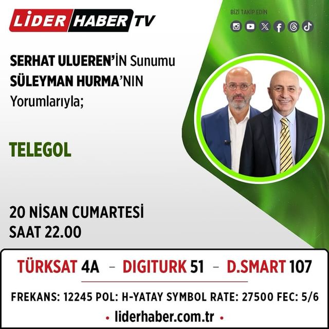 Fatih Karagümrük SK Başkanı Süleyman Hurma, Telegol programında takımın geleceğini değerlendirecek