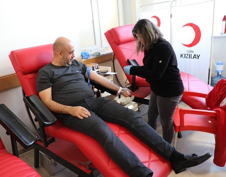 AFSÜ Hastanesi'nde Kızılay Kan Bağış Noktası Açıldı