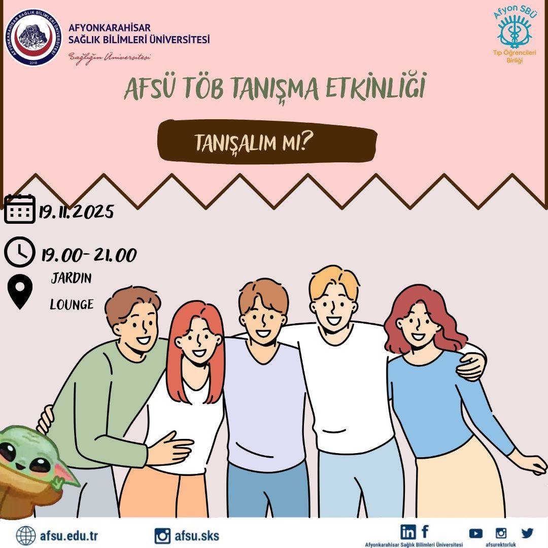 AFSÜ Tıp Öğrencileri Birliği Yeni Dönem Tanışma Etkinliği Düzenledi