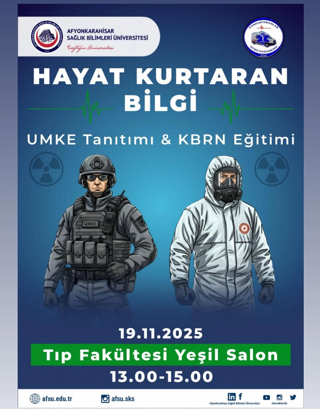 Afyonkarahisar'da KBRN Farkındalık Eğitimi Düzenlendi