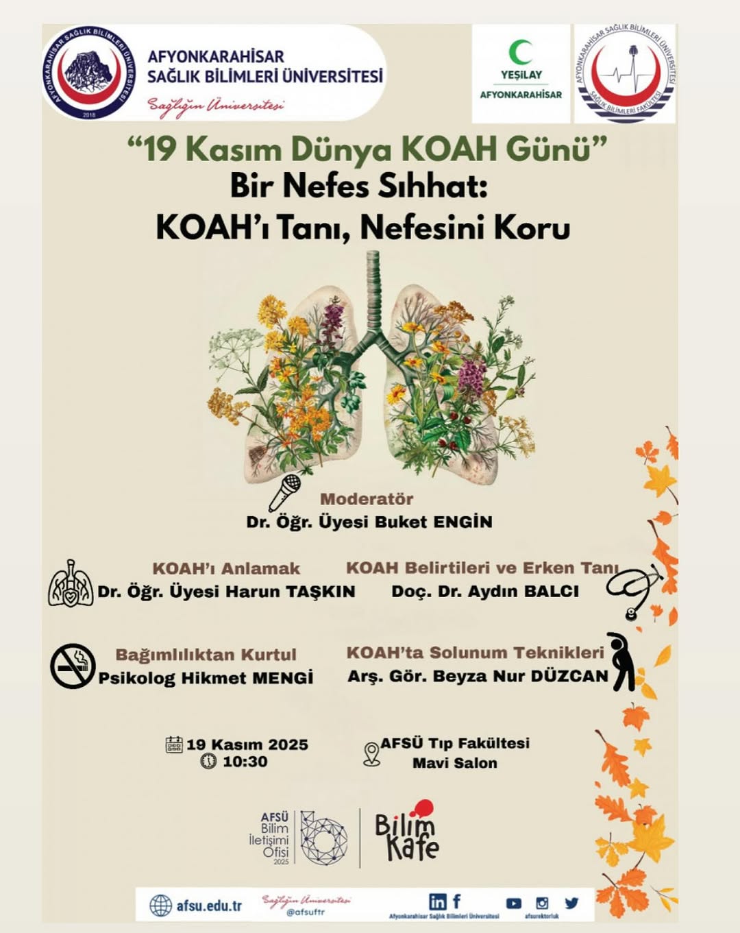 KOAH Farkındalığı İçin Yürüyüş ve Etkinlik Düzenlendi