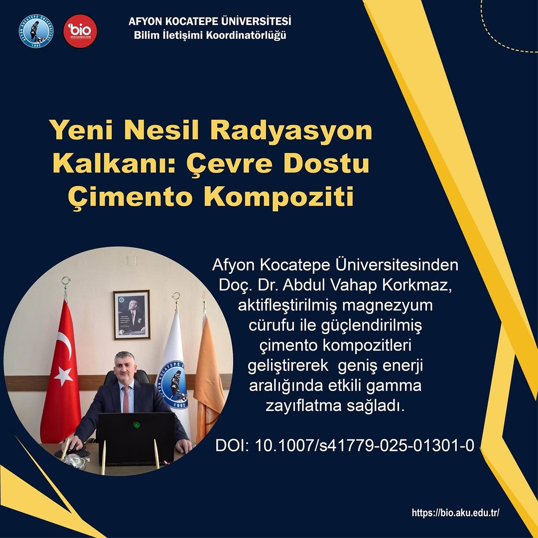 Afyon Kocatepe Üniversitesi'nden Çevreci Radyasyon Kalkanı Geliştirildi