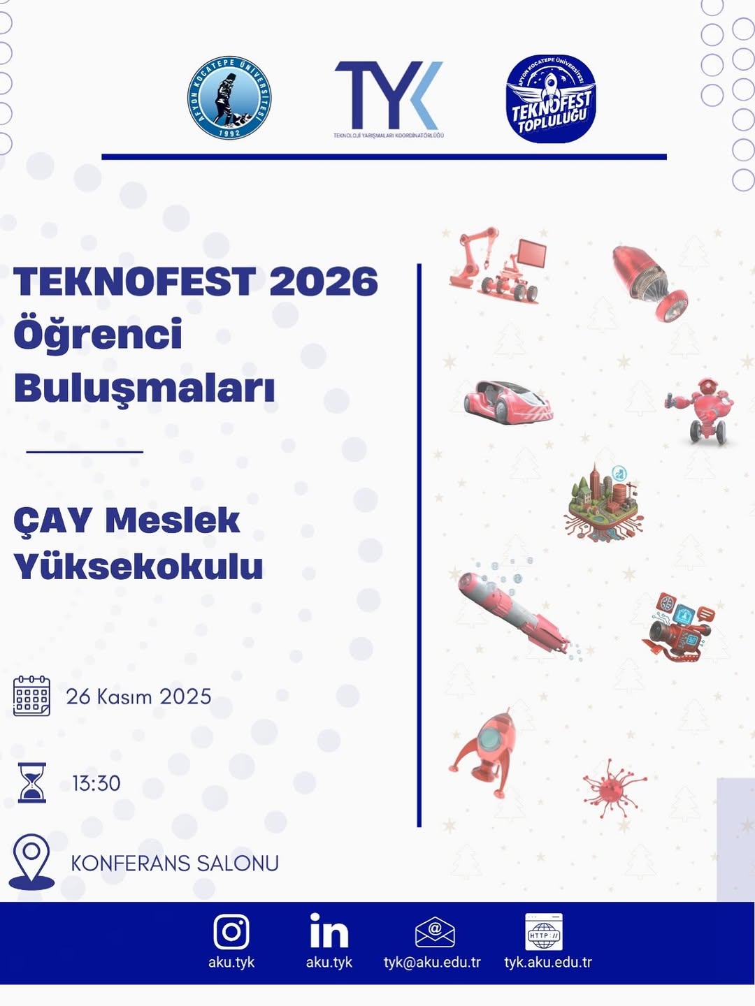 Teknofest 2026'ya Hazırlık: AKÜ'de Öğrenci Buluşmaları Başlıyor