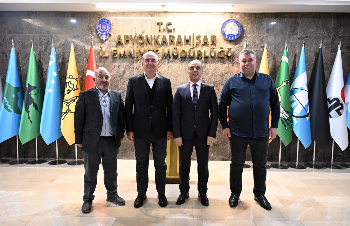 İscehisar Mermerciler Derneği Başkanı, İl Emniyet Müdürü'nü Ziyaret Etti