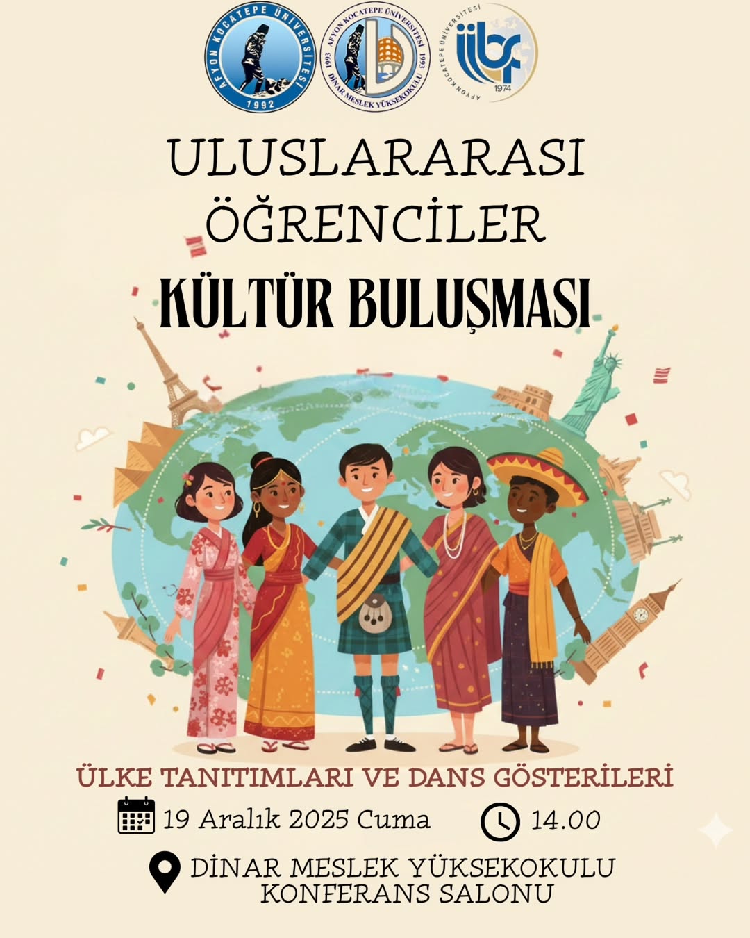 Afyon Kocatepe Üniversitesi'nde Uluslararası Öğrenci Kültür Buluşması