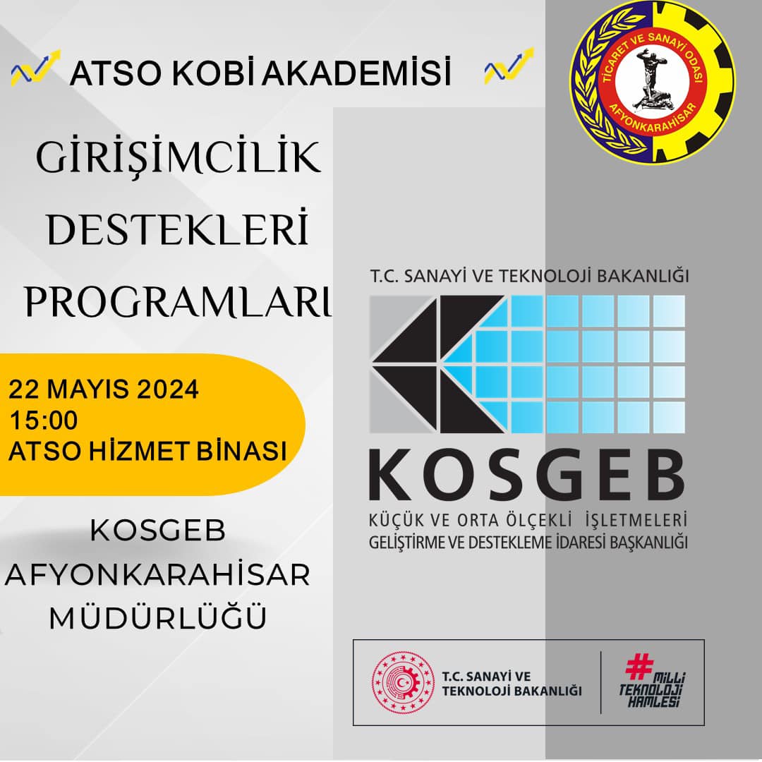 Afyonkarahisar Ticaret ve Sanayi Odası'dan Girişimcilik Destekleri Toplantısı