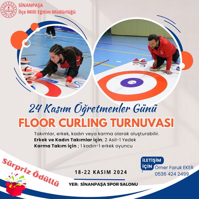 Öğretmenler Günü Floor Curling Turnuvası Düzenliyor