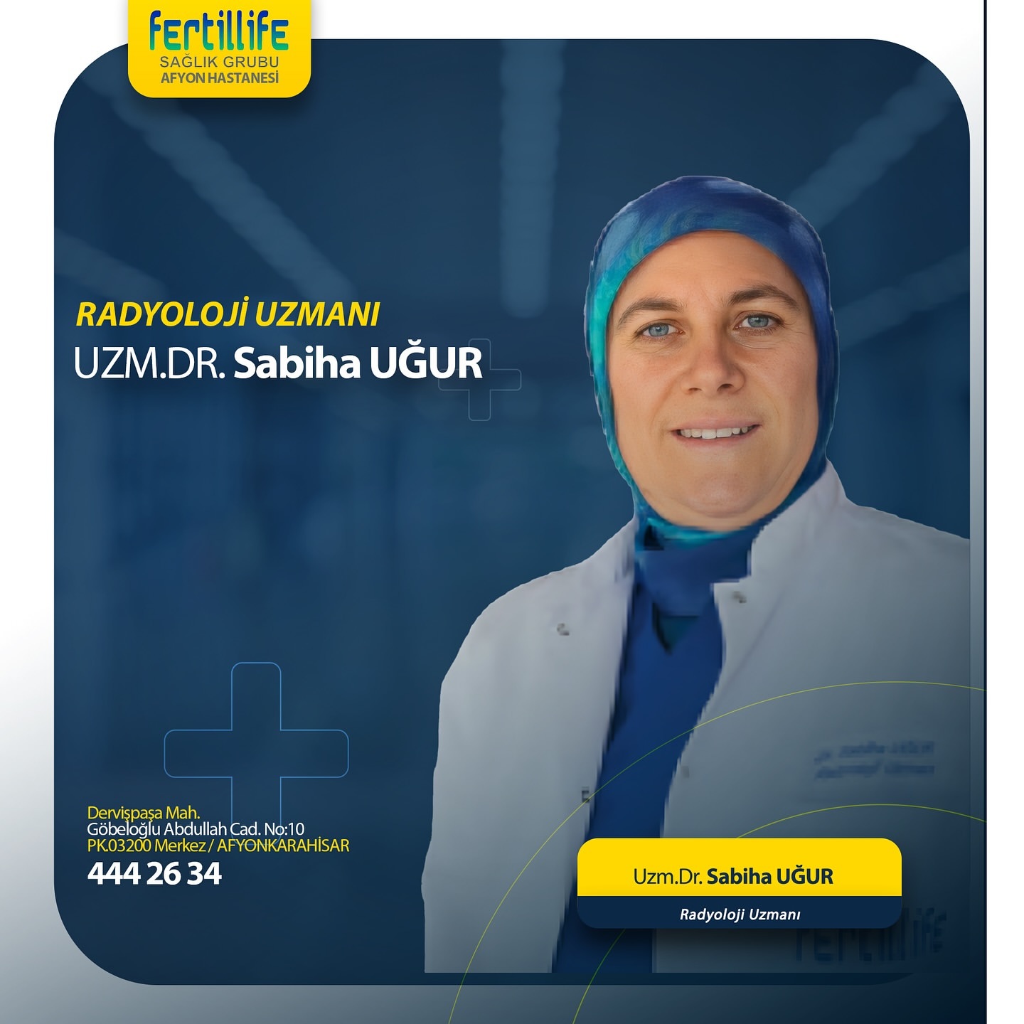 Fertillife Hastanesi'nde Radyoloji Uzmanı Sabiha Uğur Hizmet Vermeye Başladı