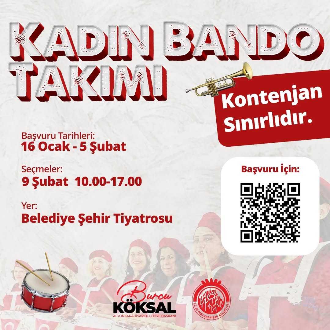 Kadın Bando Takımı İçin Katılım Çağrısı!