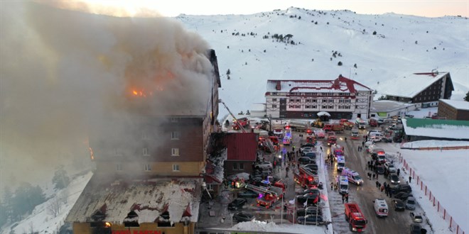 Bolu'daki Otel Yangını Hakkında Soruşturma Başlatıldı