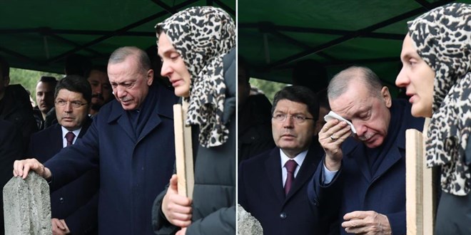 Erdoğan, Gültekin Ailesinin Cenazesinde Duygusal Anlar Yaşadı