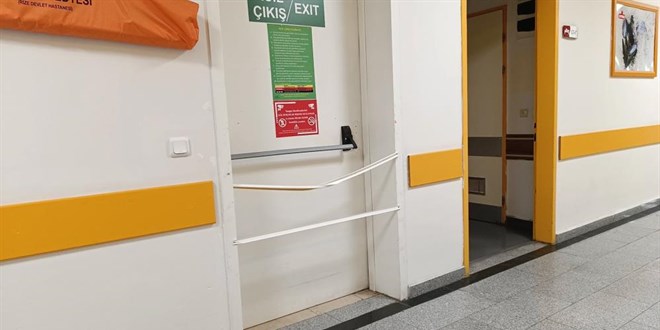 Rize Devlet Hastanesi'nde Yangın Merdivenine Kablo Engeli, Sağlık Müdürlüğü Çalışma Başlattı