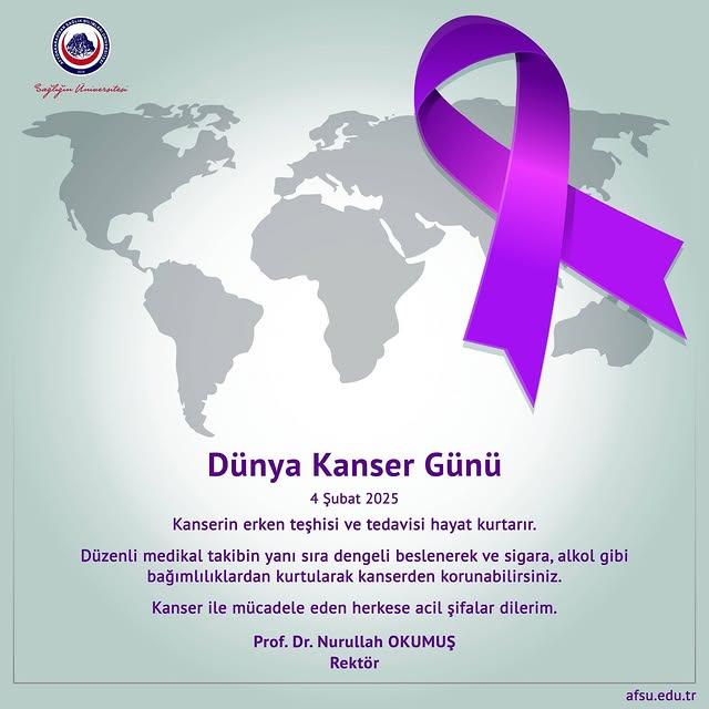 Dünya Kanser Günü: Prof. Dr. Okumuş'tan Anlamlı Mesaj