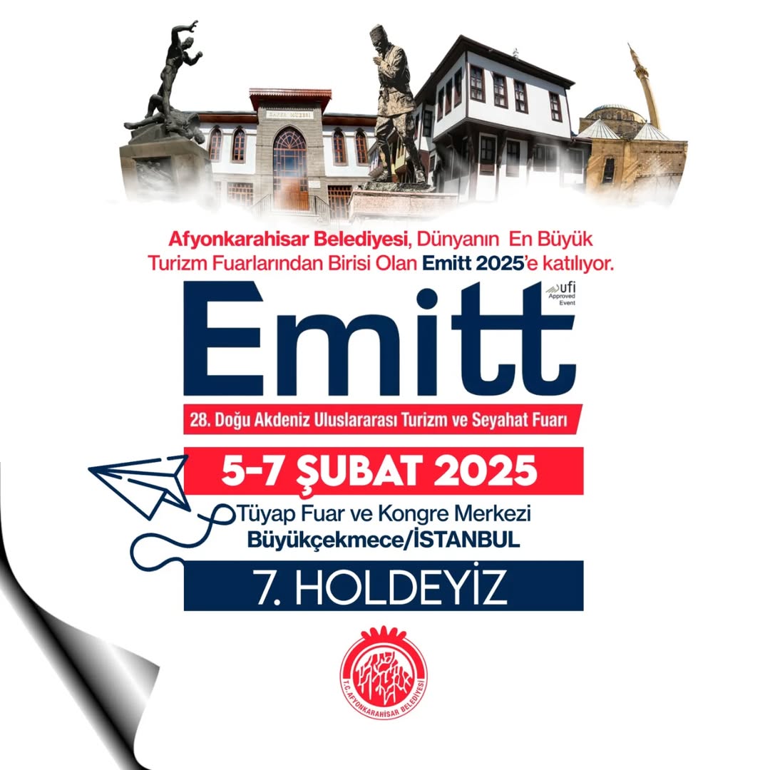 Afyonkarahisar, EMITT 2025 Fuarında Kültürünü Tanıtacak