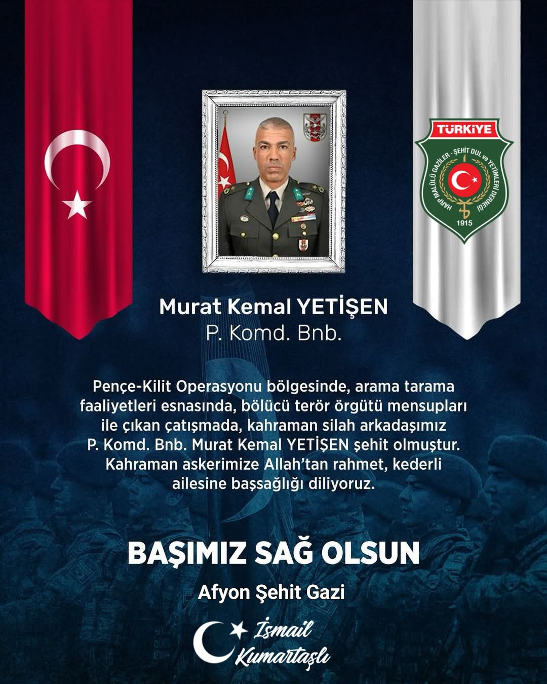 Irak'ta Şehit Olan Piyade Binbaşı Murat Kemal Yetişen'i Aydın Uğurlayacak