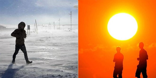 Türkiye'de Batıda Sıcaklık Artışı, Doğuda Kar Yağışı Bekleniyor