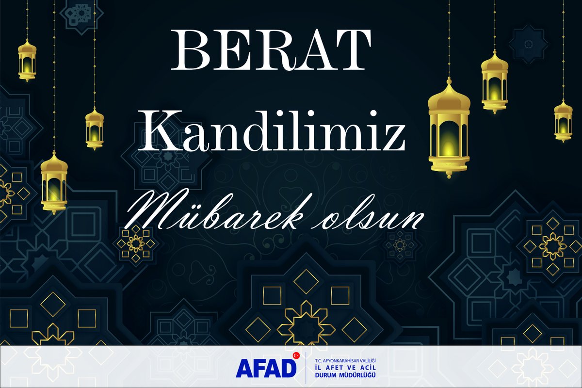 Berat Kandili'nde Sağlık ve Huzur Dilekleri