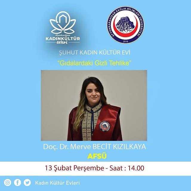 Afyonkarahisar Kadın Kültür Evleri'nde Gıdalardaki Gizli Tehlike Ele Alındı