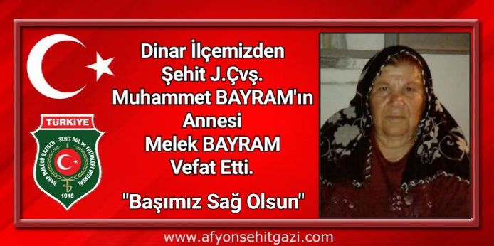 Şehit Annesi Melek Bayram Son Yolculuğuna Uğurlanıyor