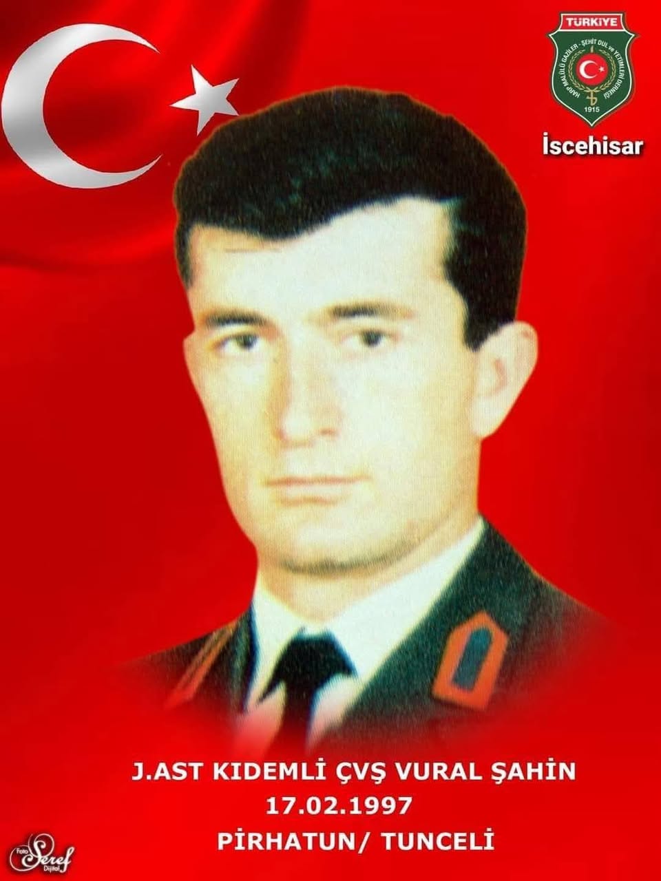 Tunceli'de Şehit Düşen Jandarma Astsubay Kıdemli Çavuş Vural Şahin Rahmetle Anılıyor