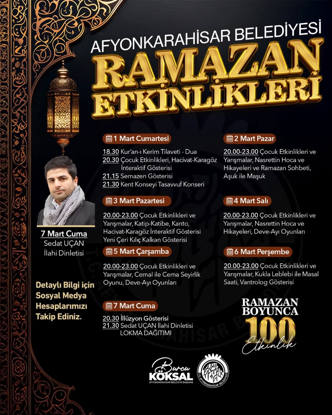 100 Etkinlikle Ramazan Coşkusu Yaşanacak