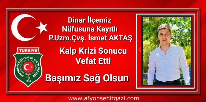 Afrin'de Görevli Uzman Çavuş Kalp Krizi Sonucu Vefat Etti
