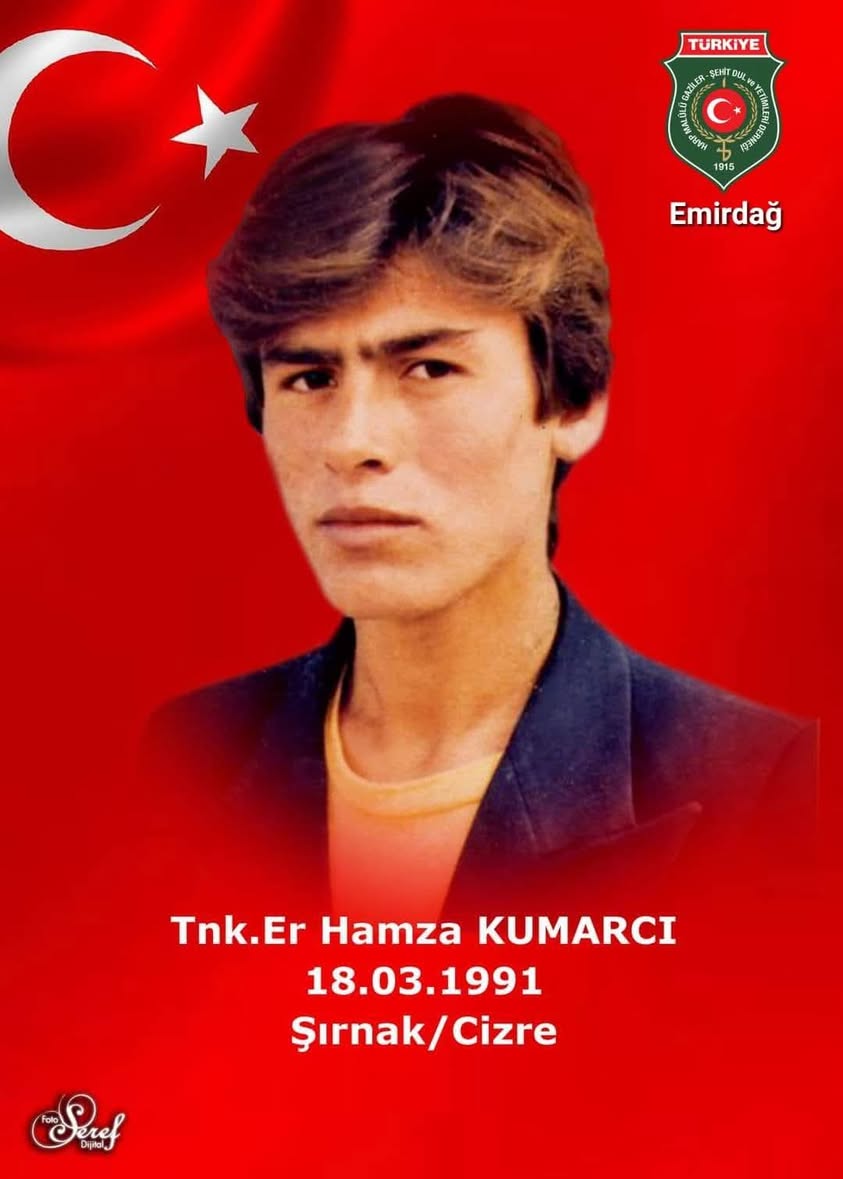 Şırnak'ta şehit düşen Hamza Kümarcı, vefatının 34. yıldönümünde anıldı