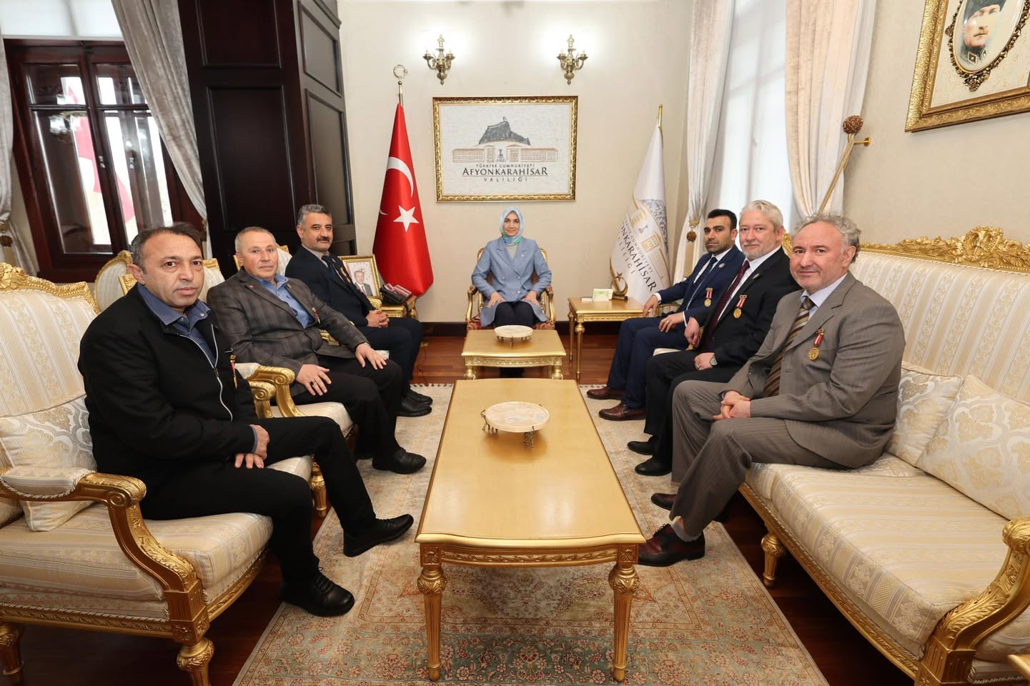 Afyonkarahisar Valisi Güran Yiğitbaşı, Gazileri Kabul Etti