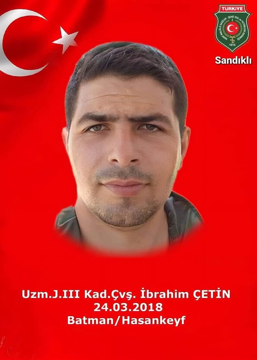 Afyonkarahisar'da Şehit Uzman Çavuş İbrahim Çetin, Şehadetinin 7. Yıl Dönümünde Anıldı