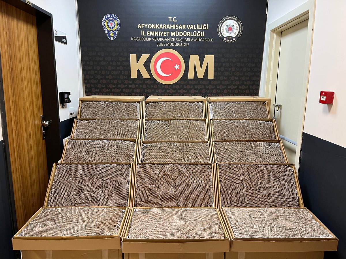 Kaçak Makaron Operasyonu: Emniyet Güçleri 70 Bin Adet Dolumsuz Makaron Ele Geçirdi