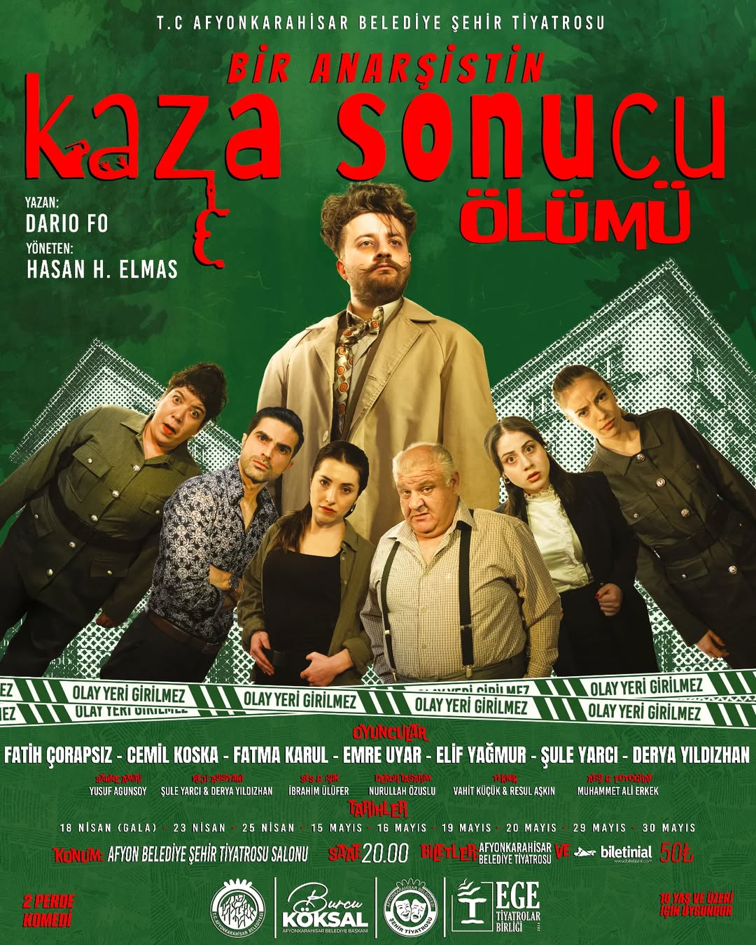 Şehir Tiyatrosu'nda Anarşist Ölümü Oyunu Sahneleniyor