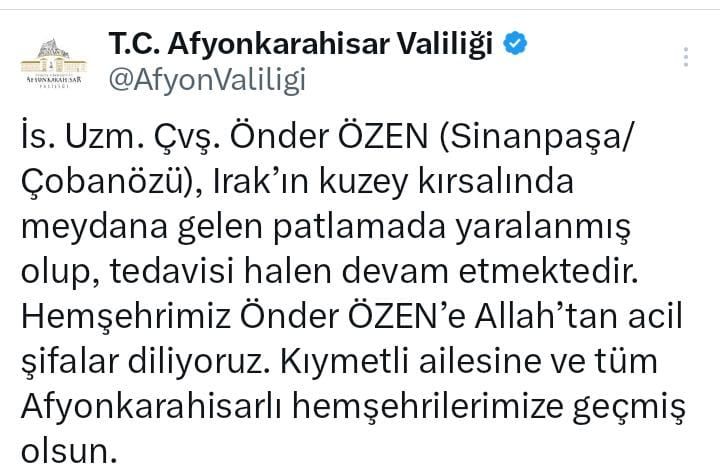 Afyonkarahisar'da Şehit Düşen Askerlere Kınama ve Dualar