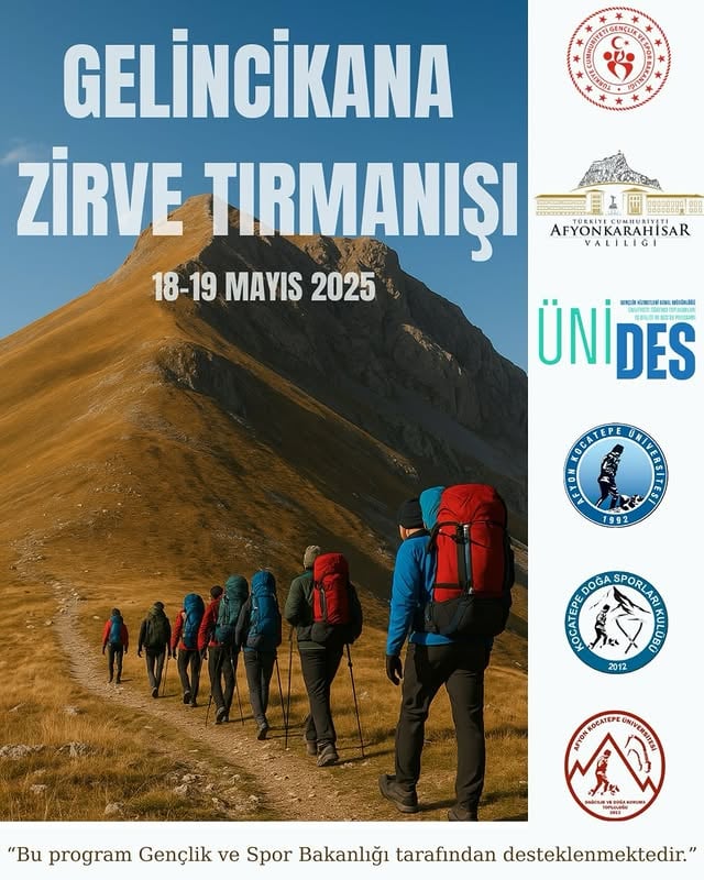 Gelincikana Zirvesi Tırmanışı: Gençlik ve Spor Bayramı Coşkusunu Dağlarda Yaşatın