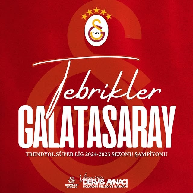 Galatasaray, Trendyol Süper Lig 2024-2025 Sezonu Şampiyonu Oldu