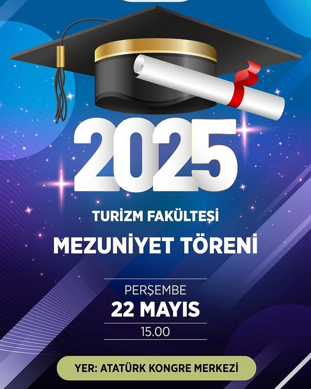 Afyon Kocatepe Üniversitesi Turizm Fakültesi Mezuniyet Töreni Gerçekleştirildi