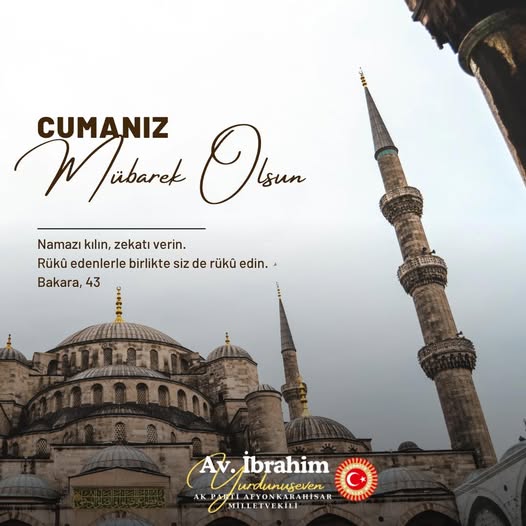 Ak Parti Milletvekili Yurdunuseven'den Mübarek Cuma Mesajı