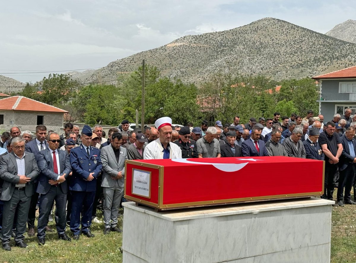 Kıbrıs Gazisi Mustafa Saritaş Son Yolculuğuna Uğurlandı