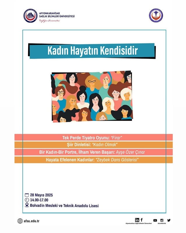 Afyonkarahisar Sağlık Bilimleri Üniversitesi Bolvadin'de Kadın Sağlığına Yönelik Etkinlik Düzenledi