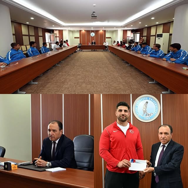 Afyon Kocatepe Üniversitesi Rektörü Karakaş Sporcuları Ödüllendirdi