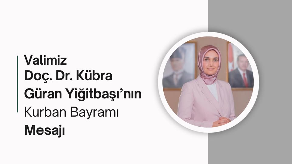 Afyonkarahisar Valisi'nden Kurban Bayramı Mesajı