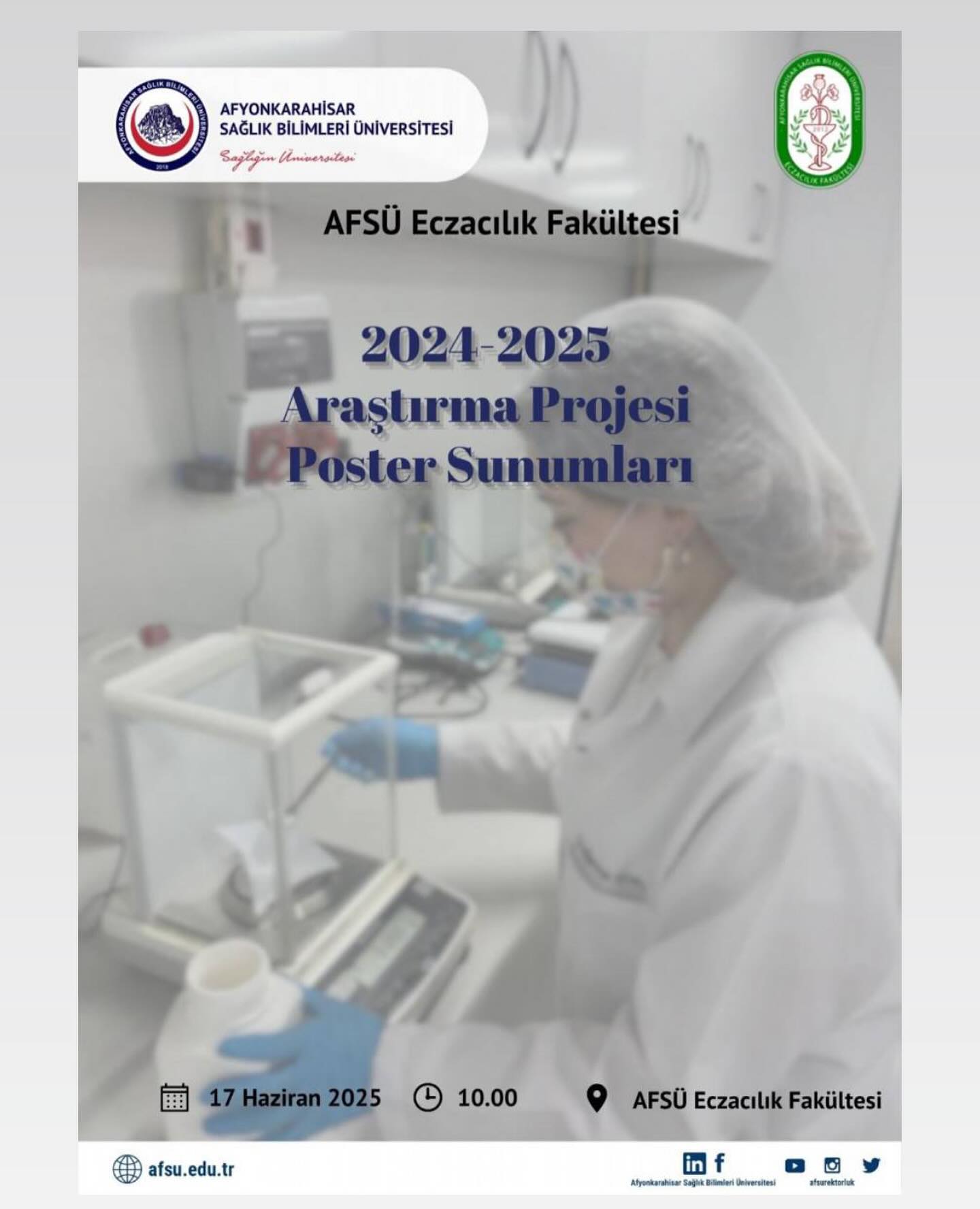 Afyonkarahisar Sağlık Bilimleri Üniversitesi Eczacılık Fakültesi Araştırma Projesi Poster Sunumları Gerçekleştirildi