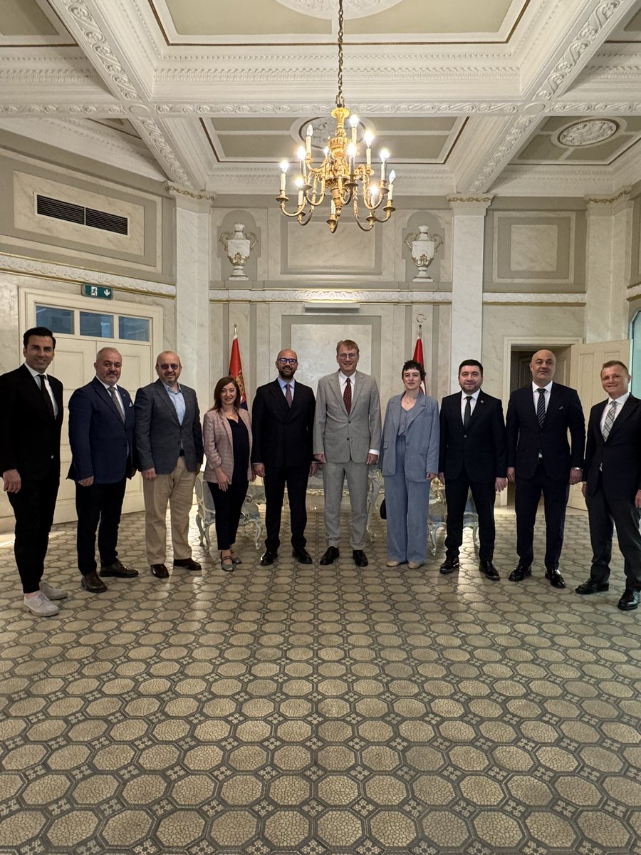 AK Parti Meyda Başkanı, Sırbistan Büyükelçisi İlhan Saygılı'yı Ziyaret Etti