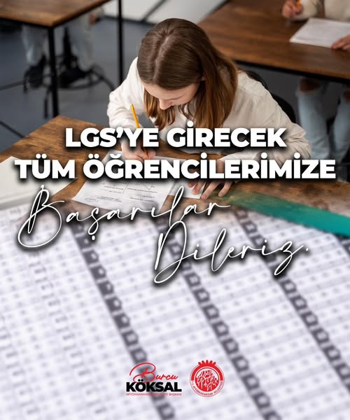 LGS Sınavında Başarı Dilekleri