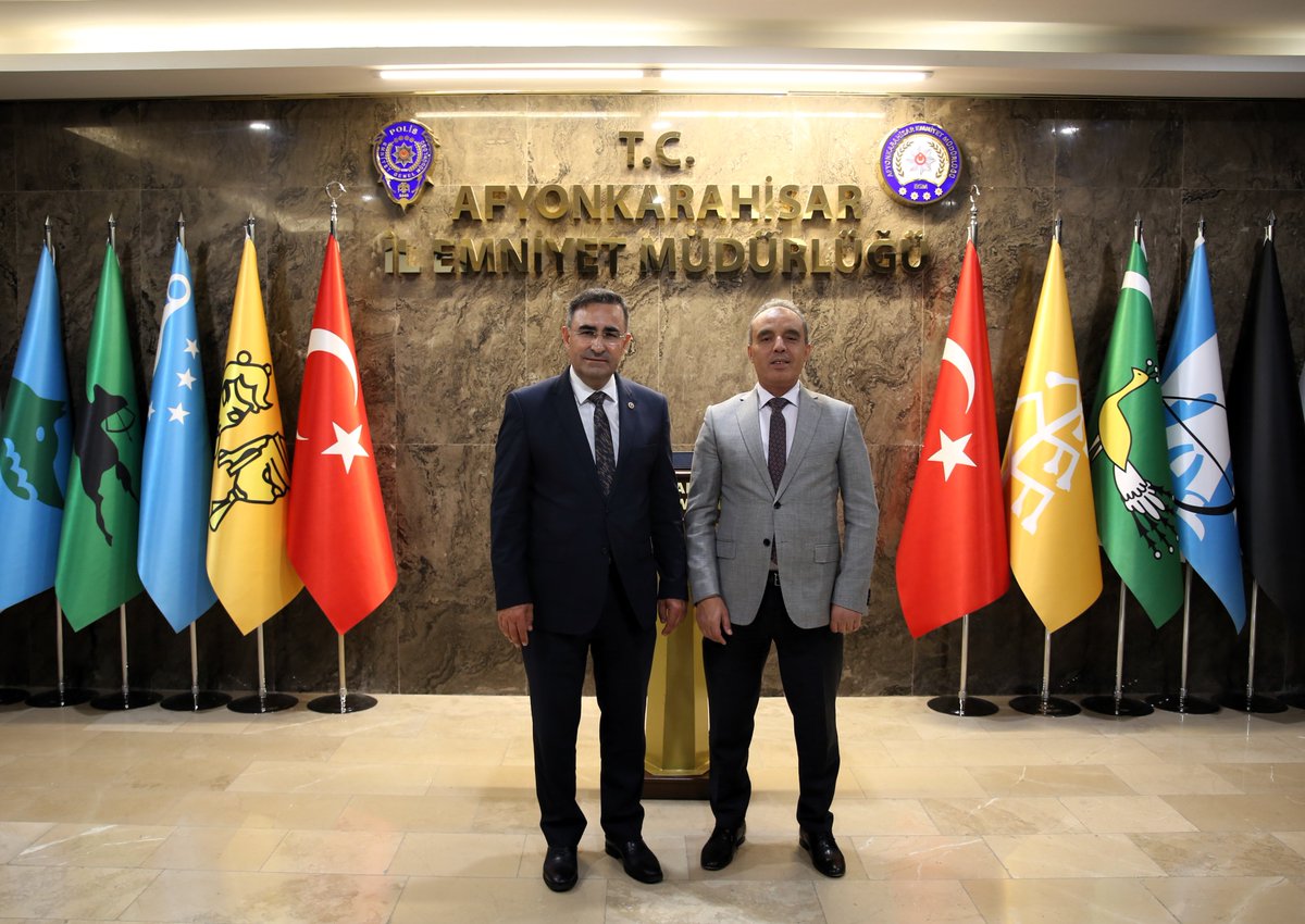 AK Parti Afyonkarahisar Milletvekili Arslan, İl Emniyet Müdürü Erol'u Ziyaret Etti