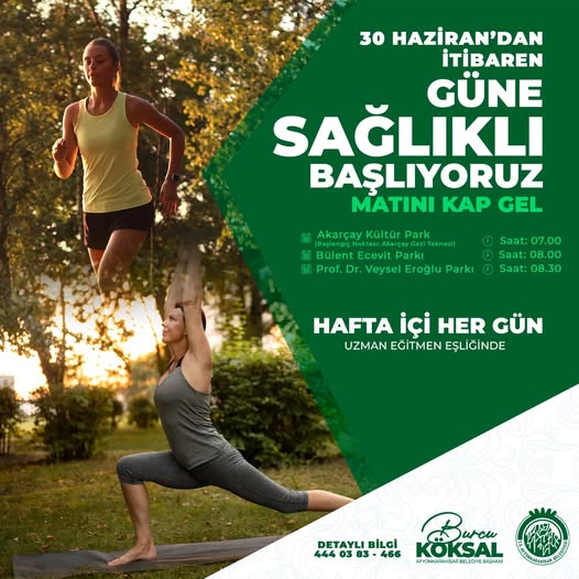 Hafta İçi Spor Buluşmaları Başlıyor: Üç Farklı Lokasyonda Uzman Eşliğinde Egzersiz