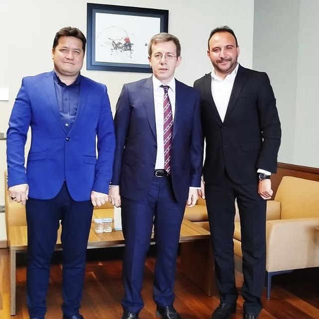 Bolvadin Belediye Başkanı Aynacı, Yargıtay Üyesi Pektaş'ı Ziyaret Etti