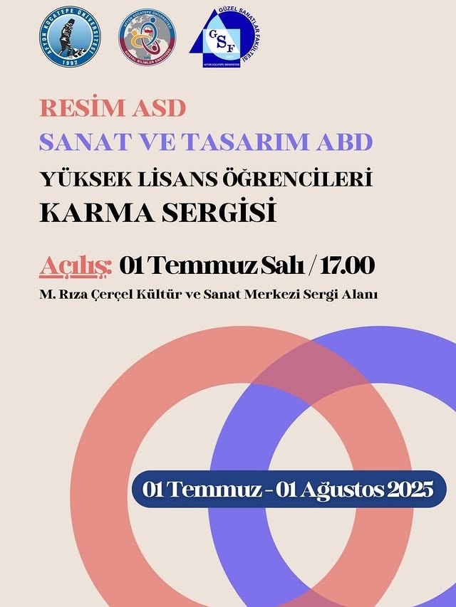 Afyon Kocatepe Üniversitesi'nde ASD Sanat ve Tasarım Öğrencileri Karma Sergisi Açıldı