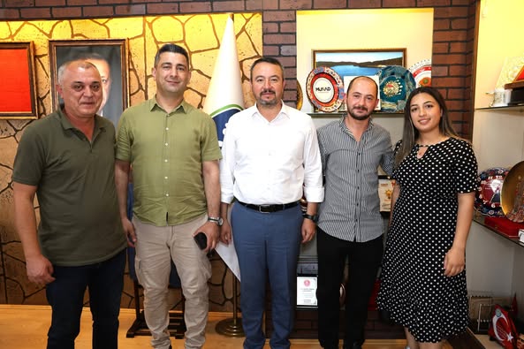 Sandıklı Sağlık-Sen Heyeti, Belediye Başkanı Öztaş'ı Ziyaret Etti