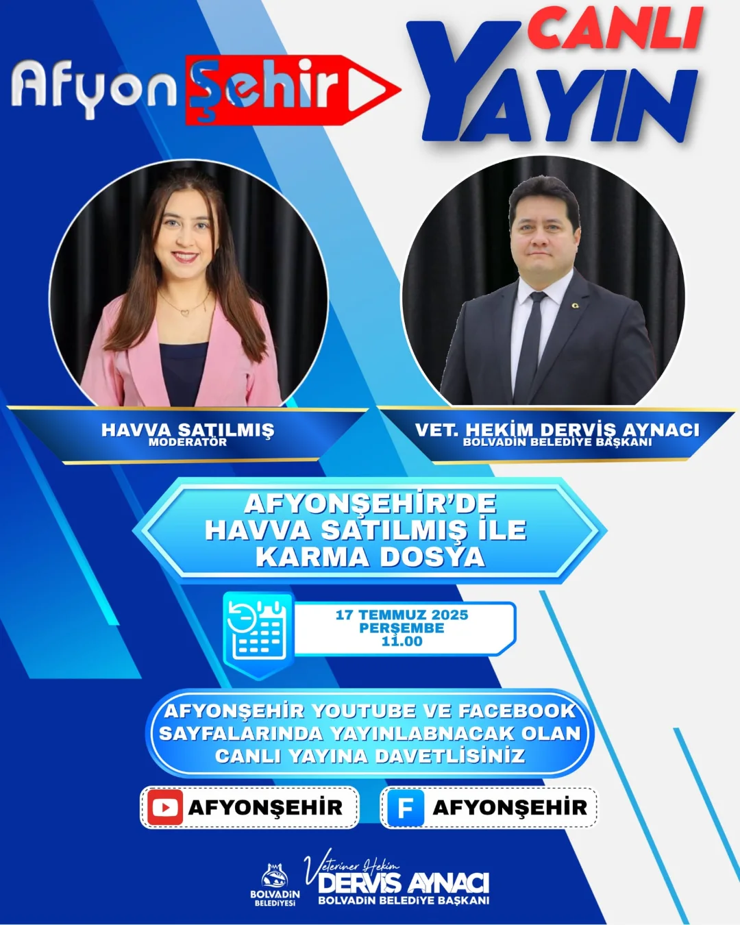 Bolvadin Belediye Başkanı Aynacı, Afyonşehir Karma Dosya'da Bolvadin'in Geleceğini Anlattı