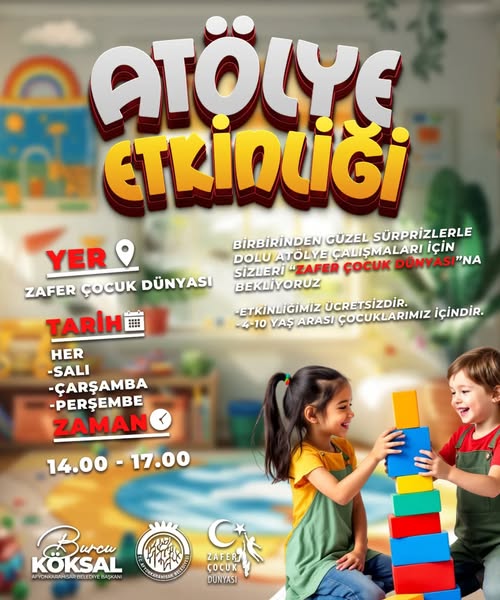 Zafer Çocuk Dünyası'nda Minik Yetenekler Atölye Etkinlikleriyle Buluşuyor